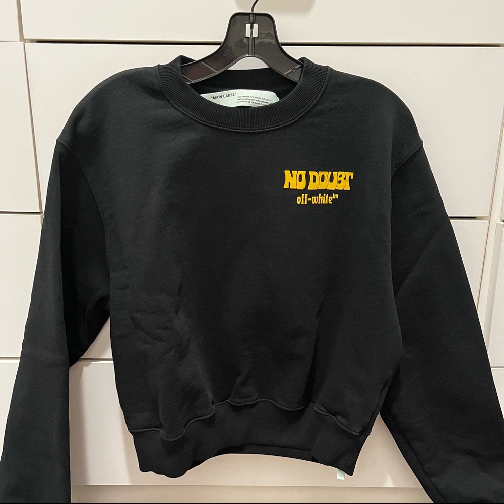 Off-White Black Sweatshirt “No Doubt” “Woman” size small - Picture 7 of 8